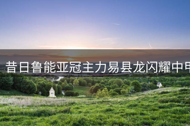 昔日鲁能亚冠主力易县龙闪耀中甲 单场双响当选最佳球员